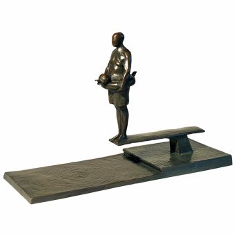 Tom Corbin / Author's sculpture / Man on Diving Board Study S1413