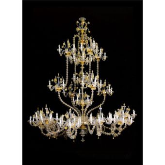 Italian Luxury Lighting / Chandeliers / Venetian Glass Murano Glass 111-Light V7922 111