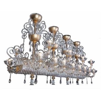 Italian Luxury Lighting / Chandeliers / Venetian Glass Murano Glass 24-Light V8093 024