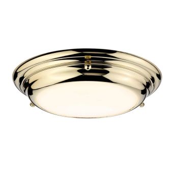Elstead Lighting / Ceiling Lights / Welland 1 Light Mini LED Flush - Polished Brass