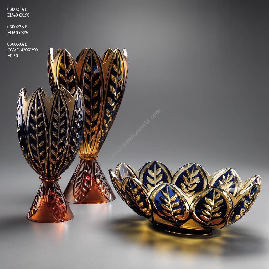 Italian Luxury Lighting / Vases / Crystal Vases and Bowl Set of 3 030021AB