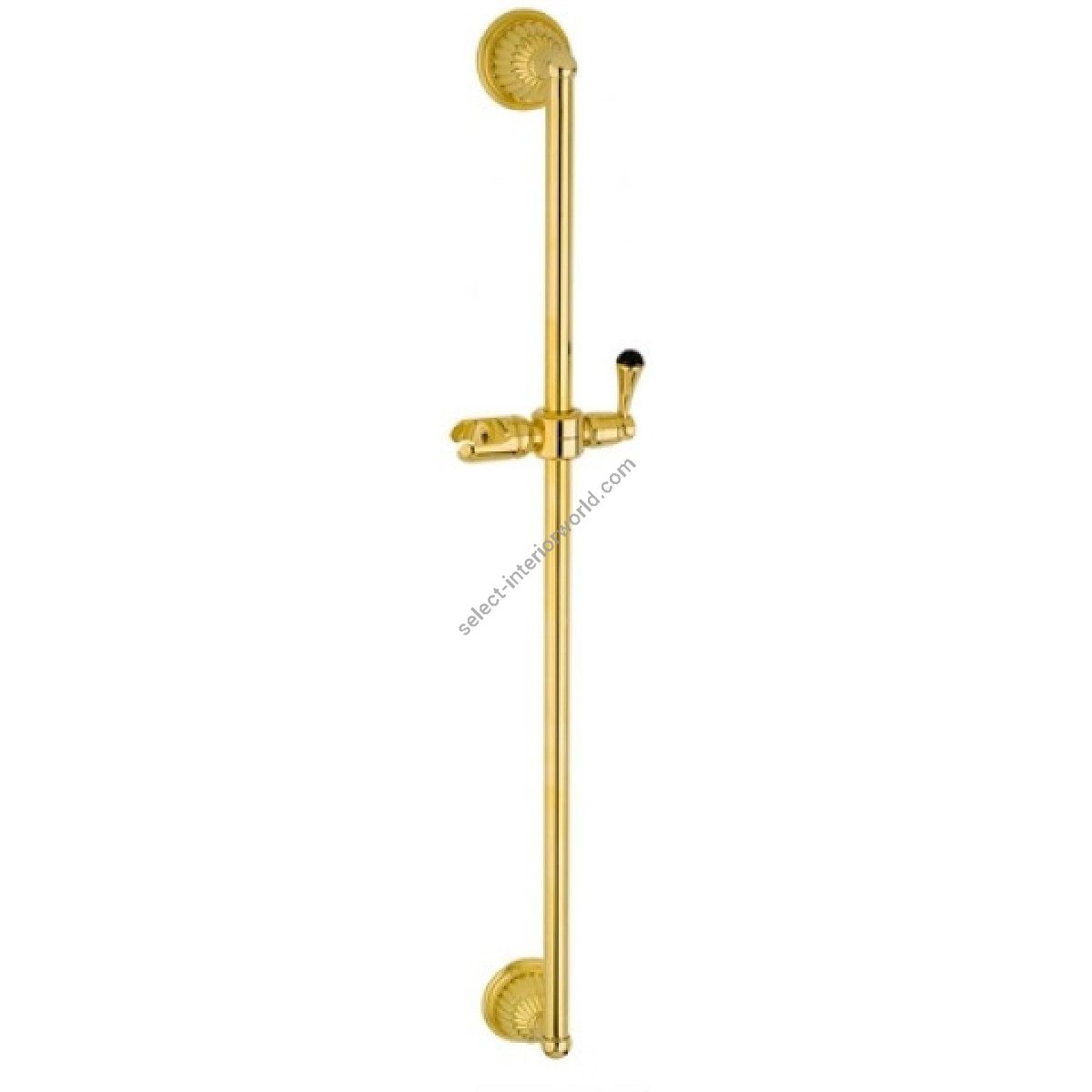 Bronces Mestre / Shower Systems / Shower sliding bar with holder and Swarovski black crystal 033224.N00.00