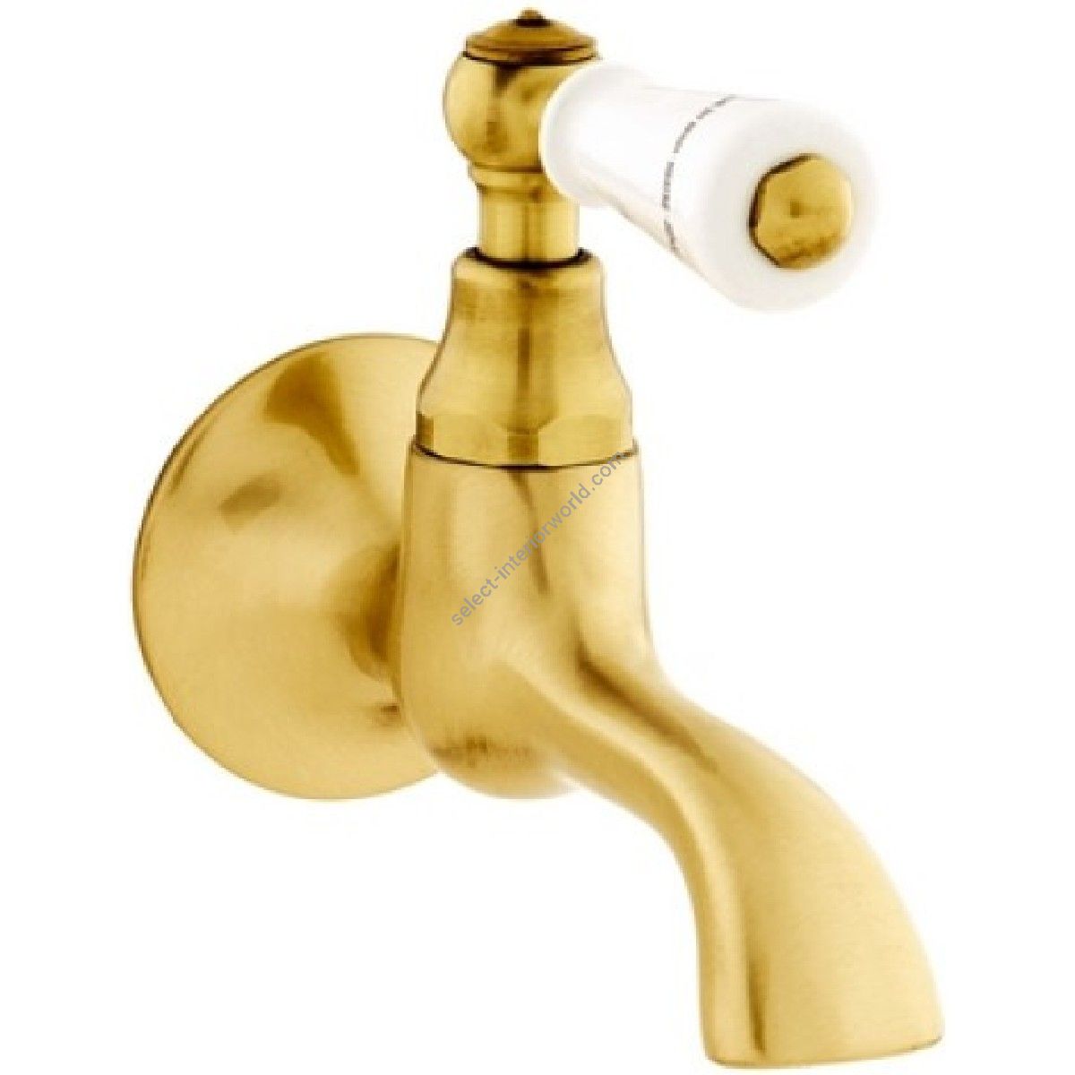Bronces Mestre / Washbasin Fittings / Single wall spout with porcelain 035015.M00.30