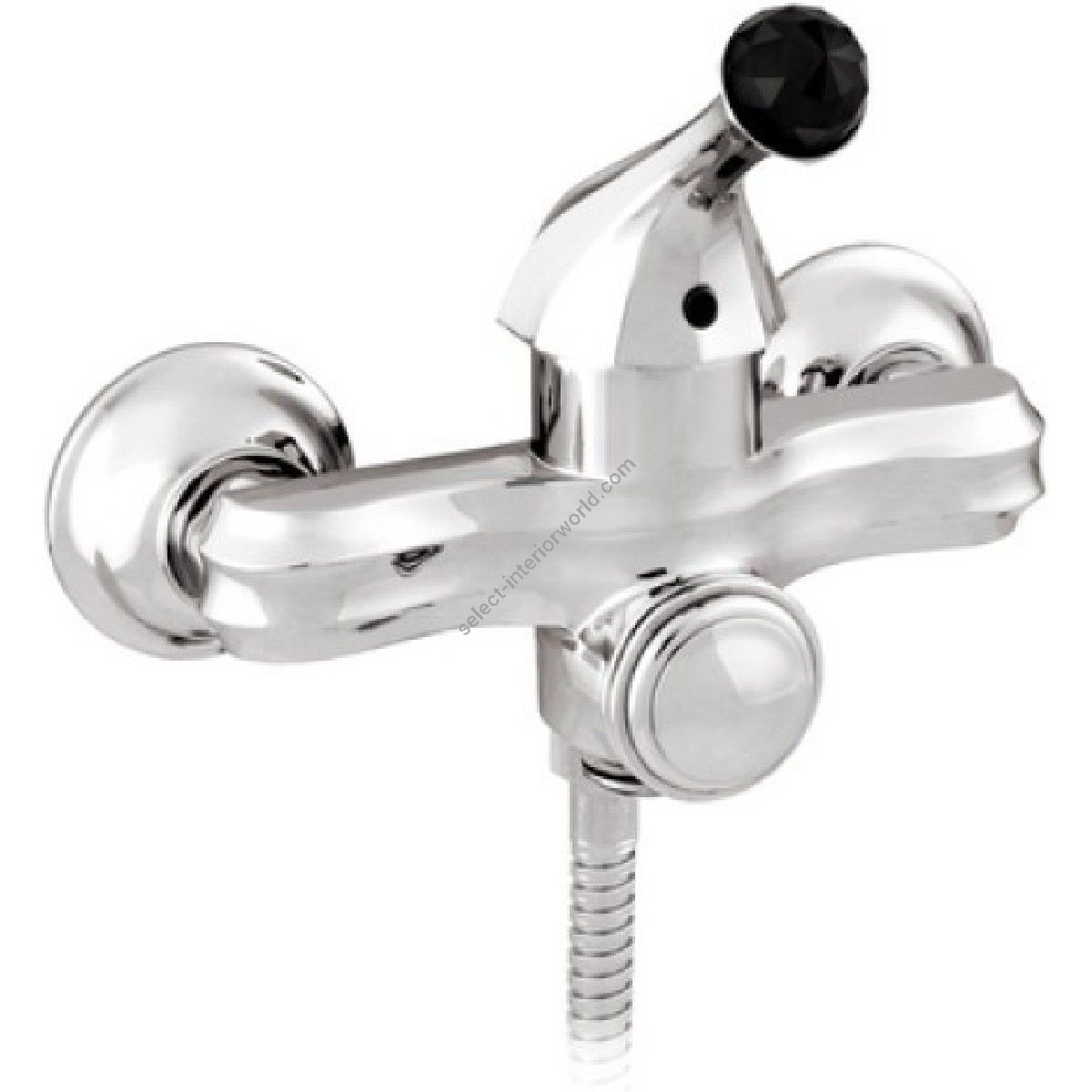 Bronces Mestre / Bath-Shower Fittings / Bath monolever with Swarovski black crystal 038113.N00.50