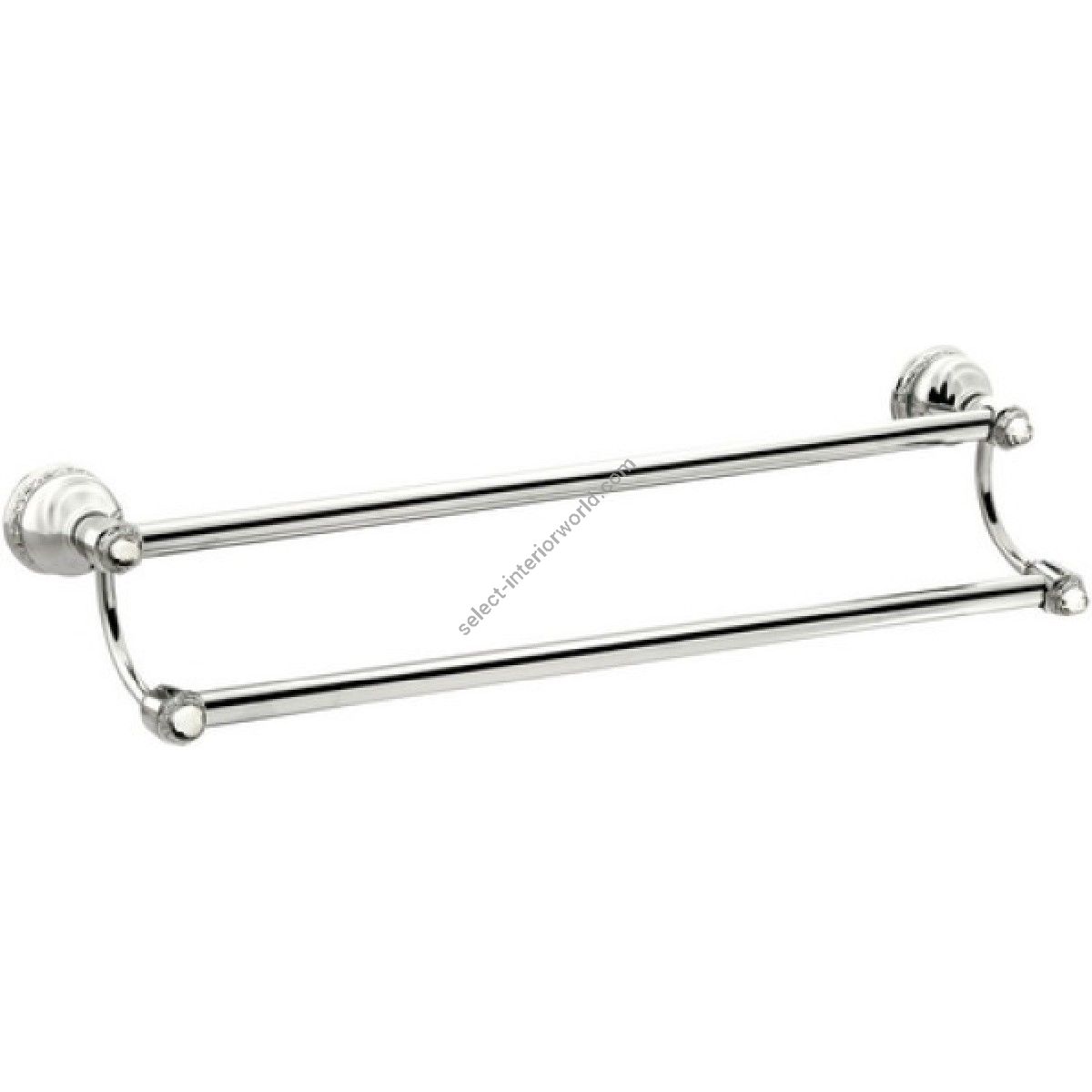 Bronces Mestre / Towel Holders / Double towel rail 600mm with Swarovski crystal 041079.S00.50