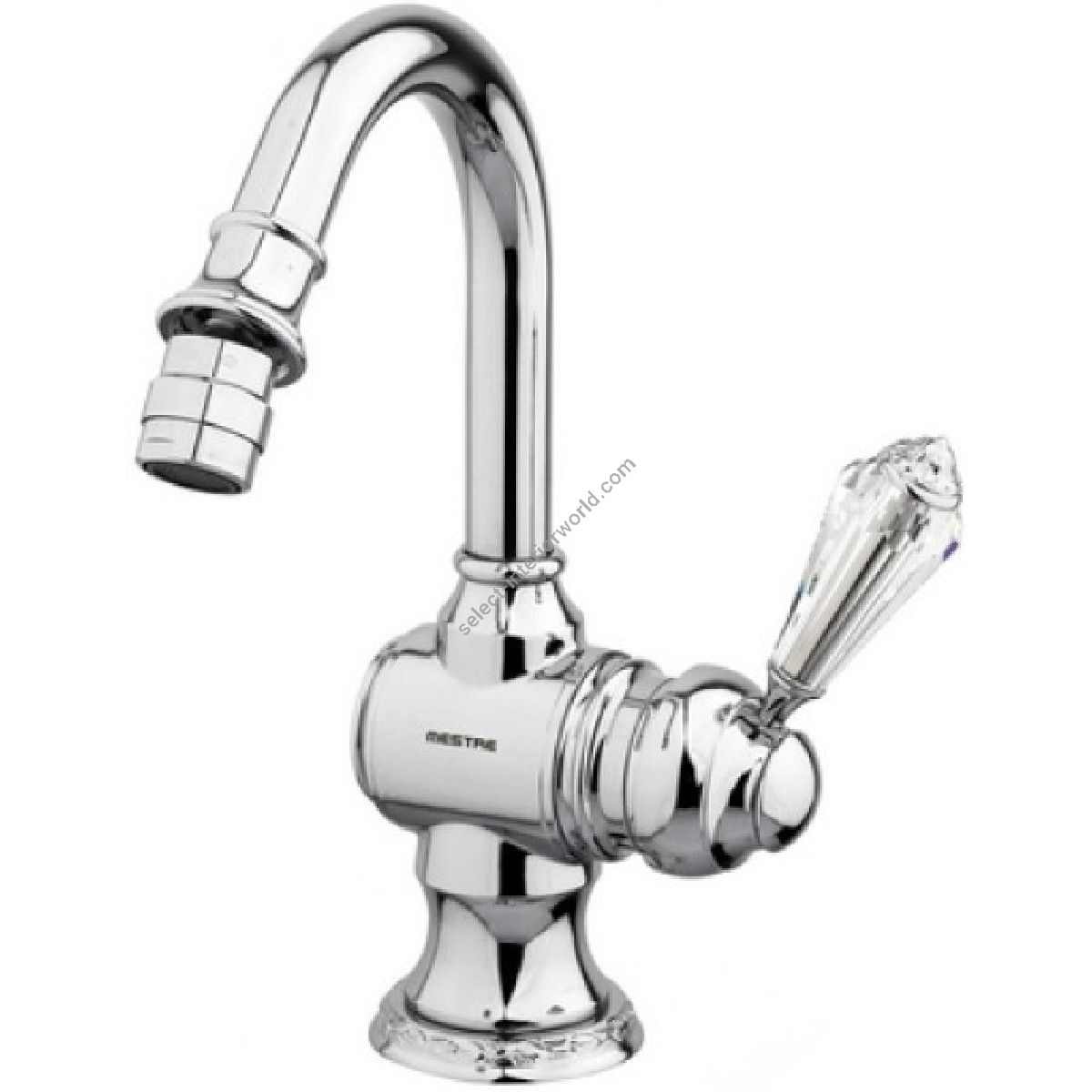 Bronces Mestre / Bidet Fittings / Bidet monolever with Swarovski crystal 058223.F00.50