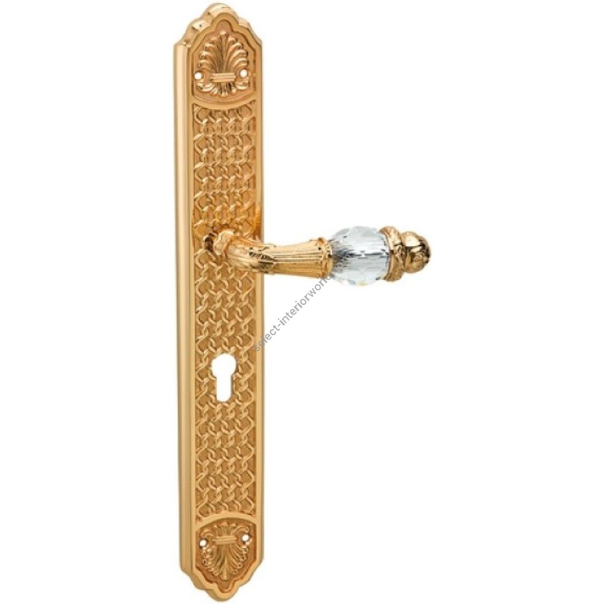 Bronces Mestre / Door Handles / Clasica with Swarovski crystal and europrofile 85mm 0A3041.85Y.01