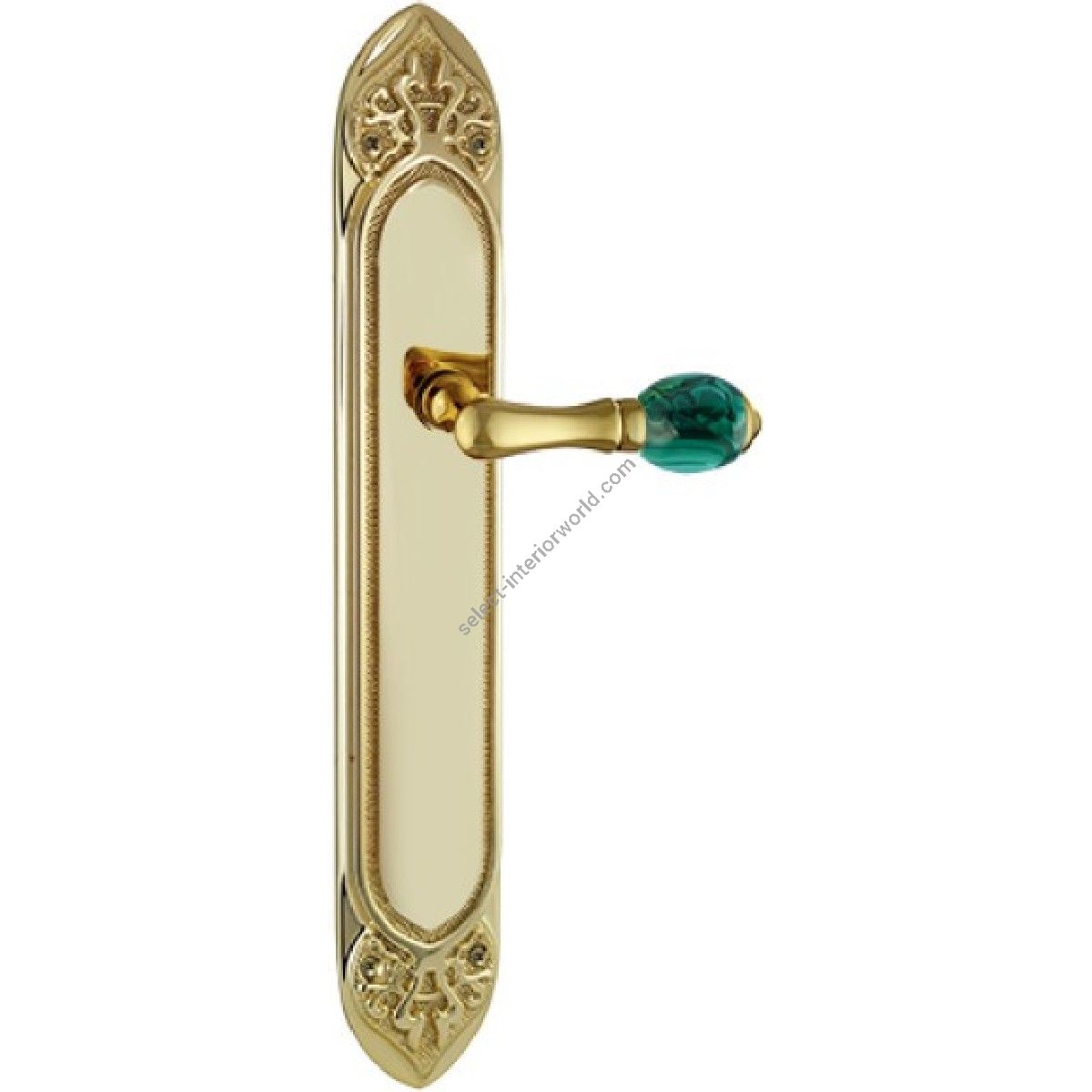 Bronces Mestre / Door Handles / Mihrab Precious with malachite stone 0A4440.ML0.01