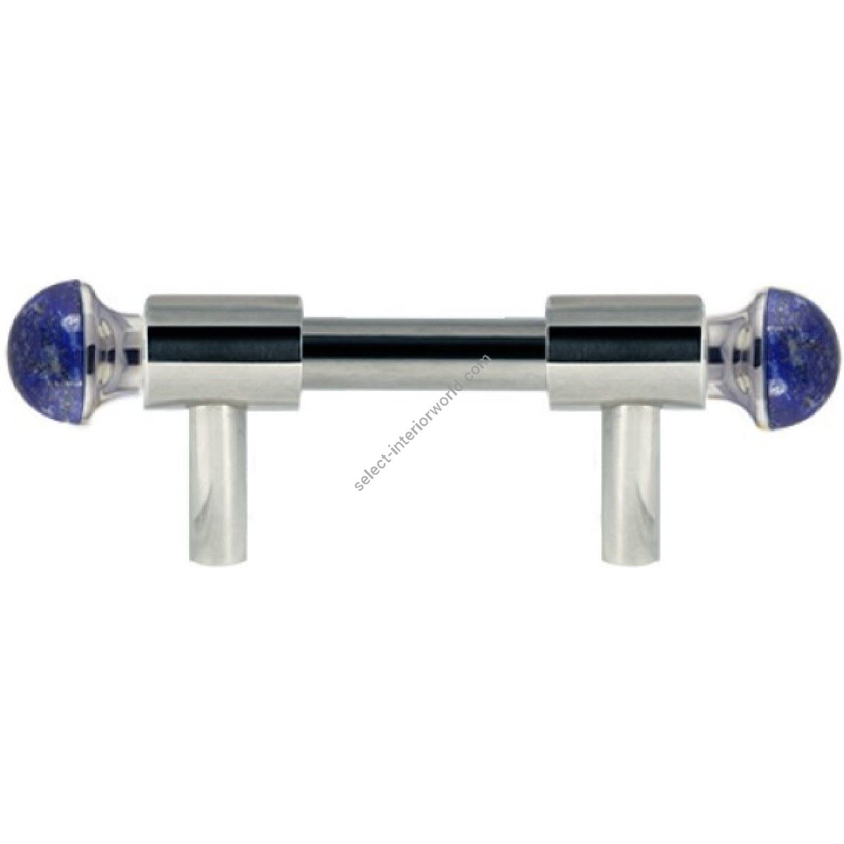 Bronces Mestre / Furniture Handles / Urbe Precious with lapislazuli stone 64mm between centers 0T5000.LP64.30