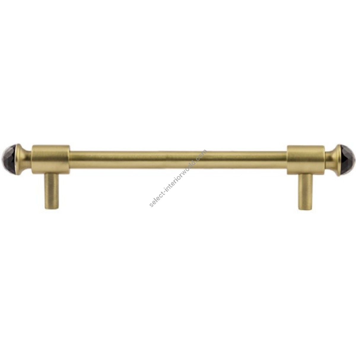 Bronces Mestre / Furniture Handles / Clasica with black Swarovski crystal 160mm between centers 0T5000.SN160.30