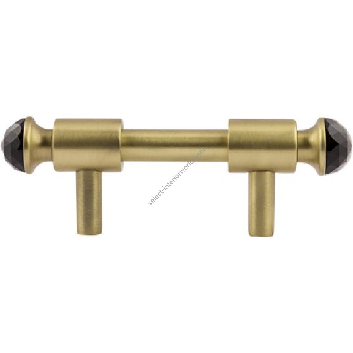 Bronces Mestre / Furniture Handles / Clasica with black Swarovski crystal 64mm between centers 0T5000.SN64.30