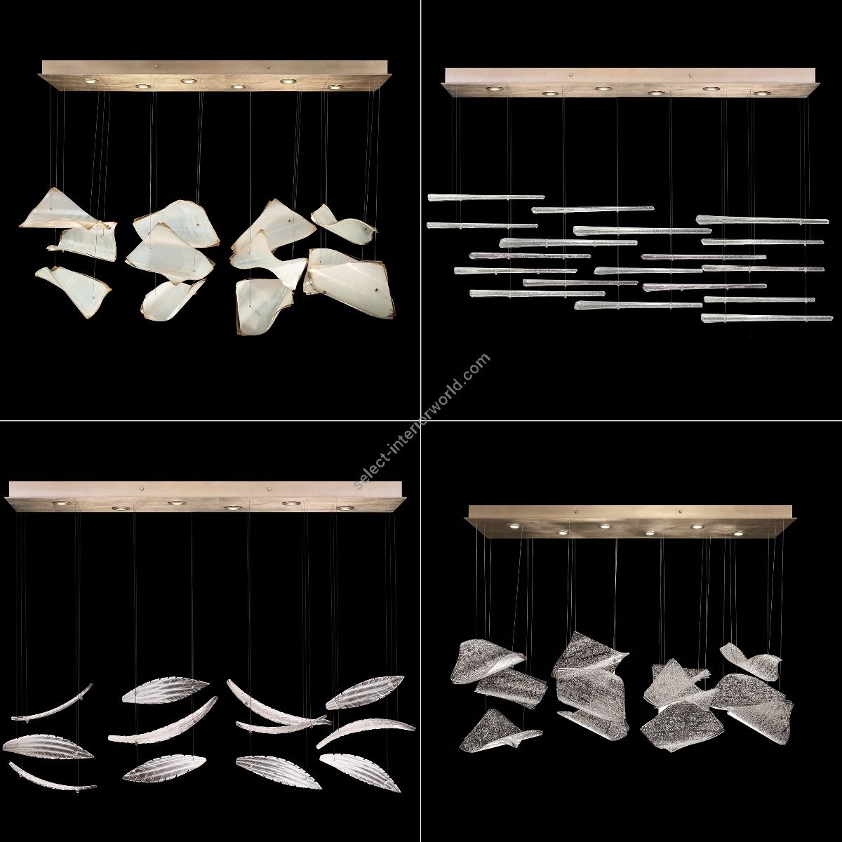 Fine Art Handcrafted Lighting / Pendant Lights / Elevate Rectangular 895140