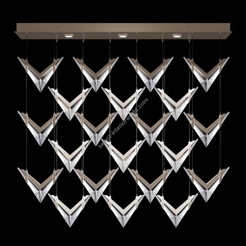 Fine Art Handcrafted Lighting / Pendants & Suspension Lights / BLADE 62"W Rectangular