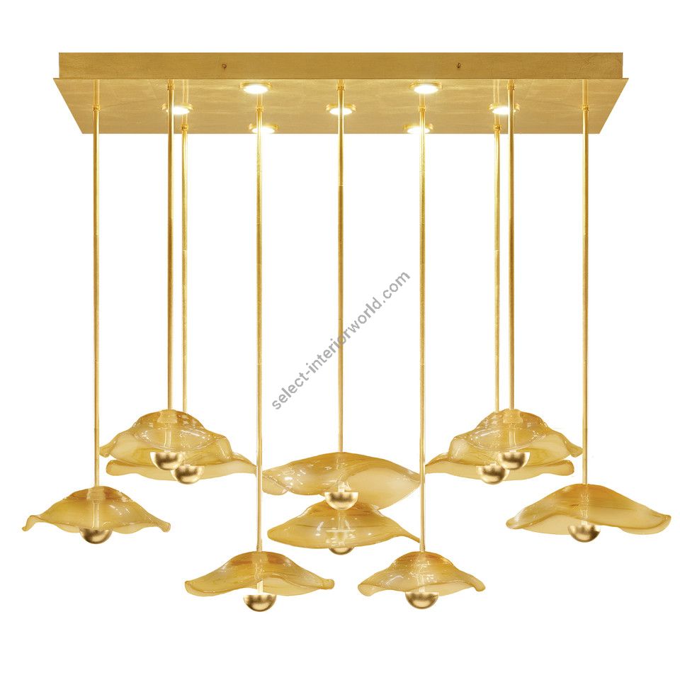 Fine Art Handcrafted Lighting / Pendants & Suspension Lights / EMBARK 61.75"W Rectangular
