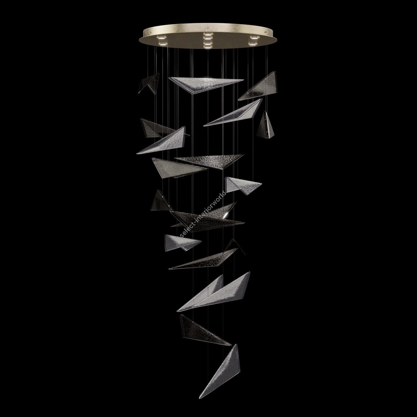 Fine Art Handcrafted Lighting / Pendants & Suspension Lights / Volo 36″W Round Pendant 100119