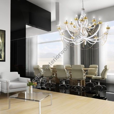 Patrizia Volpato / Chandeliers / Intrecci Handcrafted Murano Glass Swarovski Crystal