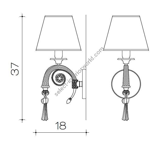 Il Paralume Marina / Wall Lamp / 1162/A
