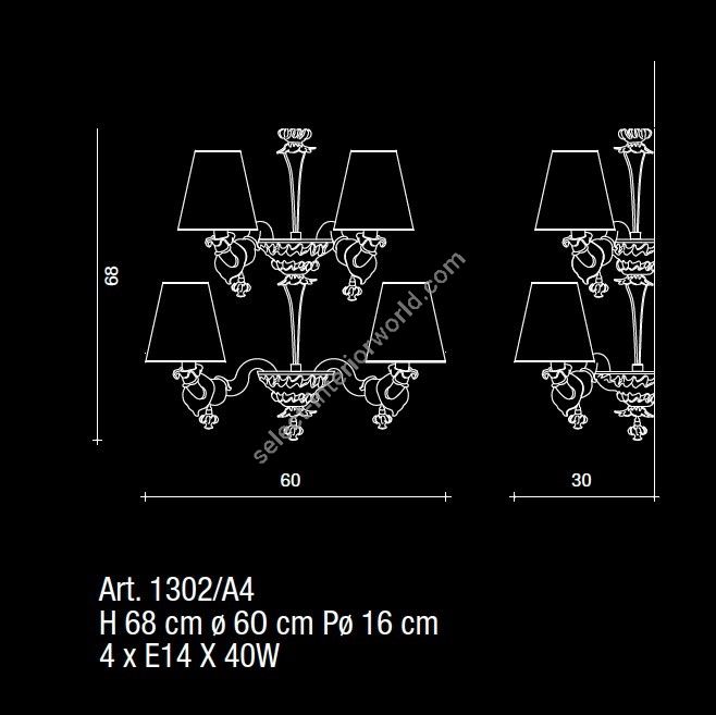 Il Paralume Marina / Wall Lamp / 1302/A4