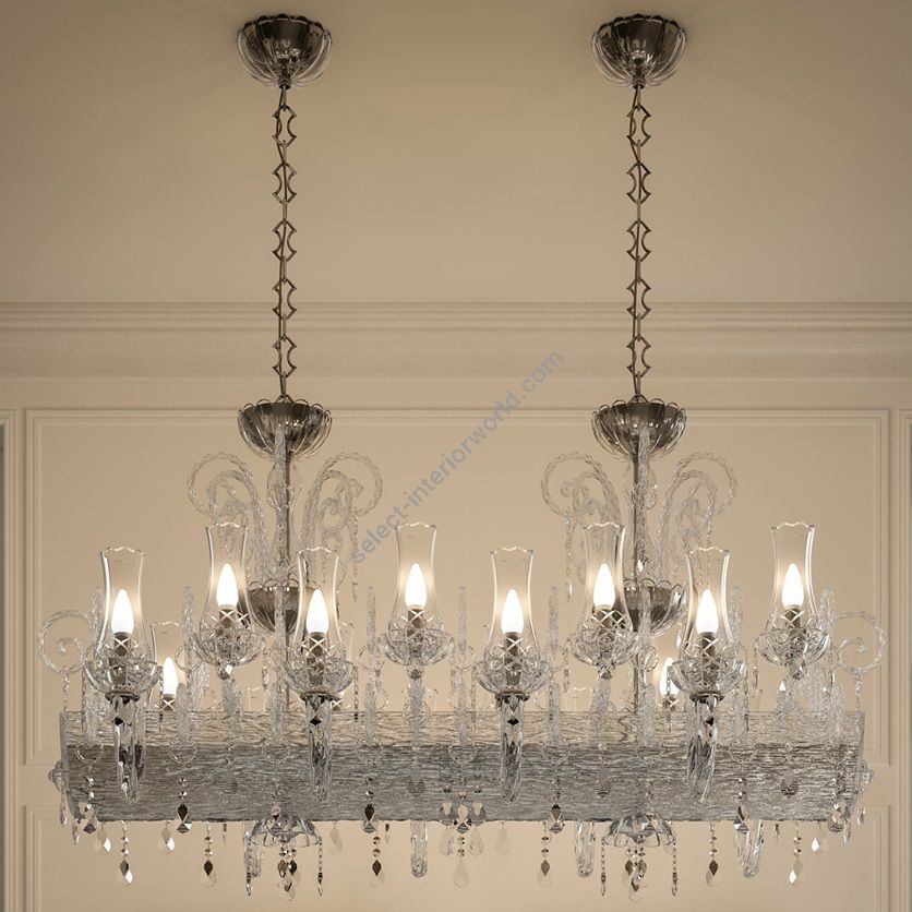 Patrizia Volpato / Chandeliers / Intrecci Handcrafted Murano Glass 24 Karat Gold 1315