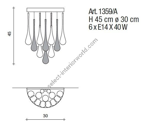 Il Paralume Marina / Wall Sconces / IL-1359/A