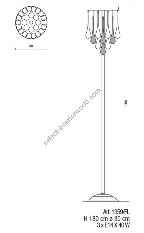 Il Paralume Marina / Floor Lamp / 1359/FL