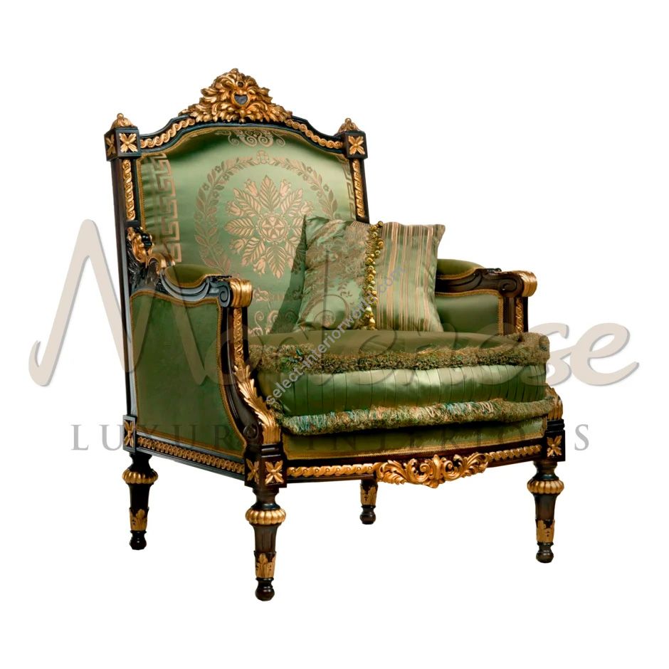 Modenese Luxury Interiors / Armchair / Emerald Victorian 14403