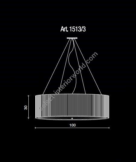 Il Paralume Marina / Chandelier / 1513/3