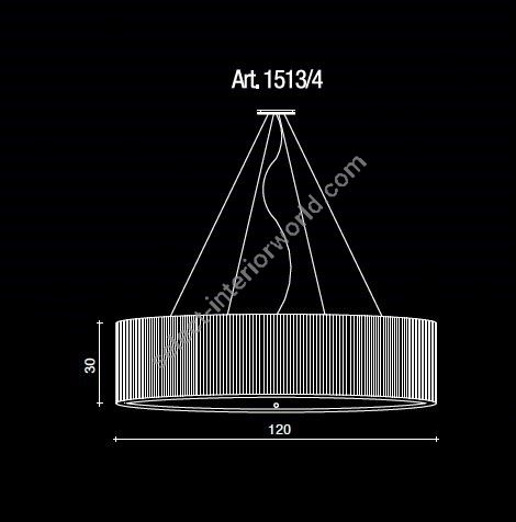 Il Paralume Marina / Chandelier / 1513/4