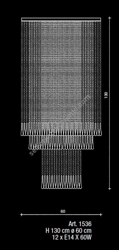 Il Paralume Marina / Chandelier / 1536