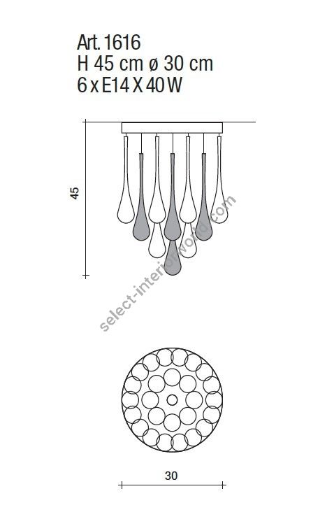 Il Paralume Marina / Chandelier / 1616