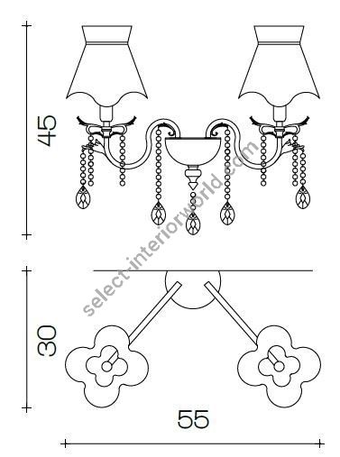 Il Paralume Marina / Wall Lamp / 1689/A2
