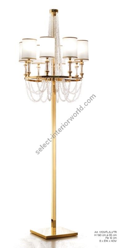Il Paralume Marina / Floor Lamps / 1703/FL/LU/TR