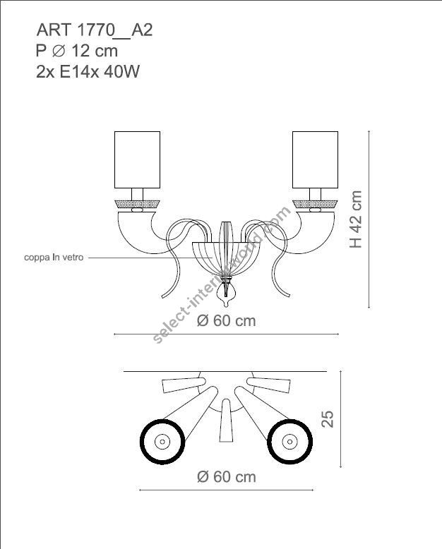 Il Paralume Marina / Wall Sconces / IL-1770/A2