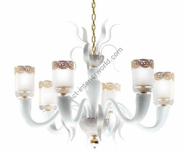 Il Paralume Marina / Pendants & Suspension Lights / 1770/CH6/BI/ORO24K
