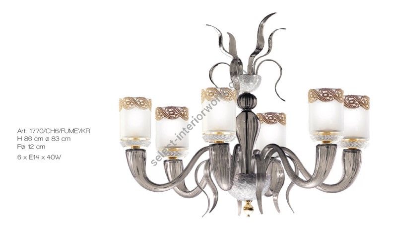 Il Paralume Marina / Pendants & Suspension Lights / 1770/CH6/FUME/KR