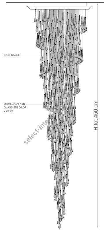 Il Paralume Marina / Chandelier / 1810 special D138 cm