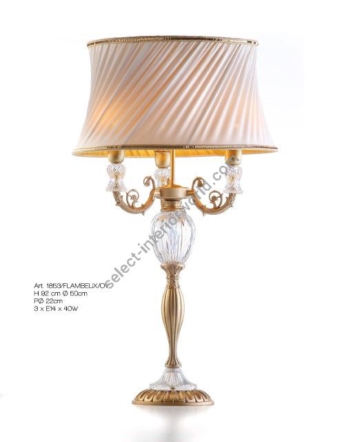 Il Paralume Marina / Table Lamps / 1853/FLAMBEUX/OV