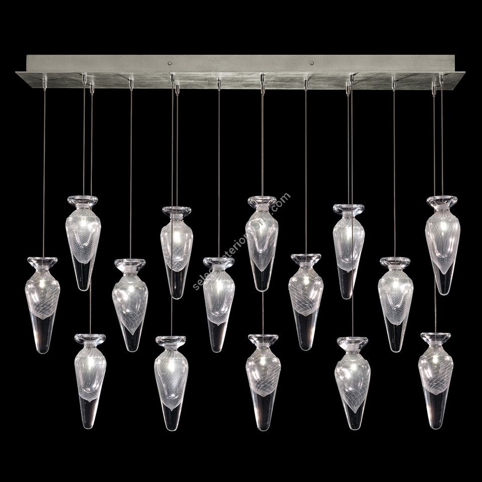 Fine Art Handcrafted Lighting / Pendants & Suspension Lights ESSENCE 49" W Rectangular