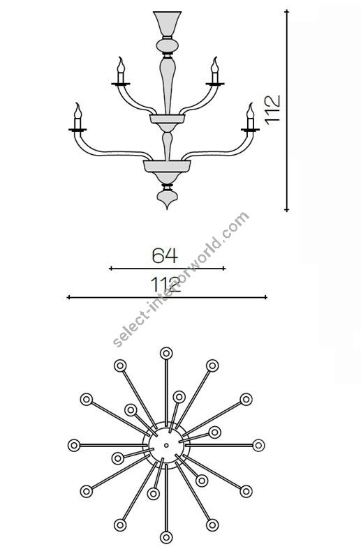 Il Paralume Marina / Chandelier / 2009CH18