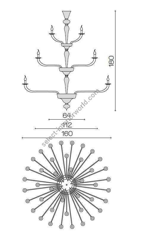Il Paralume Marina / Chandelier / 2009CH42