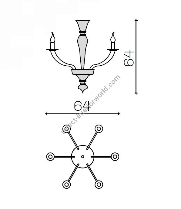 Il Paralume Marina / Chandelier / 2009CH6