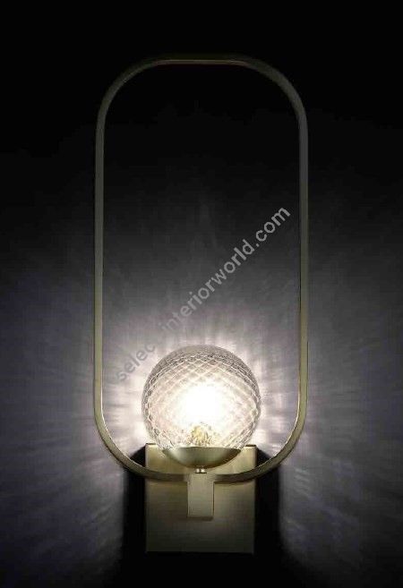 Il Paralume Marina / Wall Sconces / Brass Tube and Murano Glass 2056A1