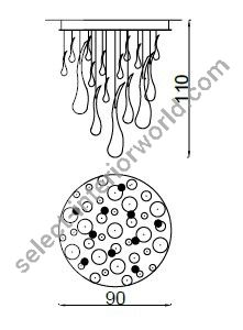 Il Paralume Marina / Chandelier / 2063