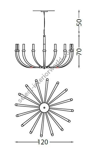 Il Paralume Marina / Chandelier / 2071CH16