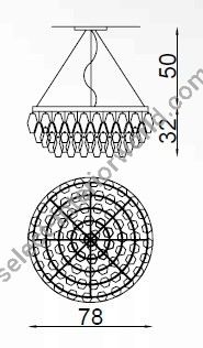 Il Paralume Marina / Chandelier / 2082/NL