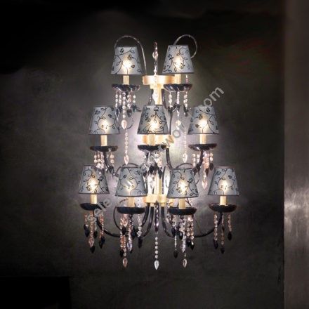 Patrizia Volpato / Wall Sconces / Intrecci Handcrafted Murano Glass Swarovski PV-2085-APP-5-7-9