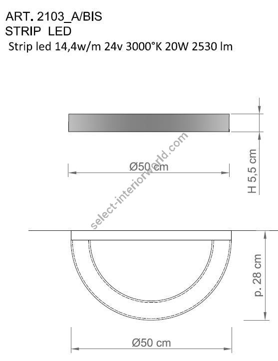 Il Paralume Marina / Wall Sconces / Contemporary / 2103/A/bis