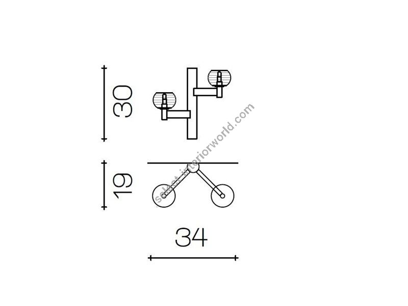 Il Paralume Marina / Wall Sconces / IL-2130/A2/NL
