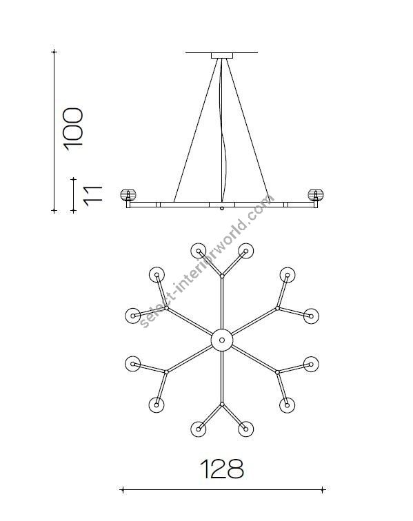 Il Paralume Marina / Chandelier / 2130/CH12