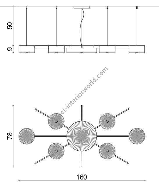 Il Paralume Marina / Chandelier / 2166/CH24